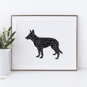 German Shepherd Word Art